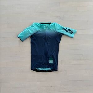 Rapha Aqua and Teal Cycling Jersey